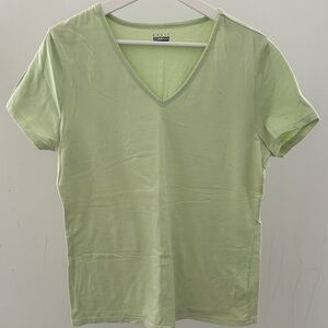 Basic Editions Mint Green Short Sleeve Top